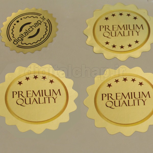 لیبل طلایی مات ضد آب